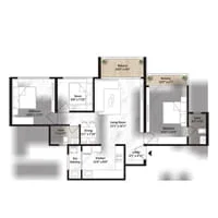 Saheel Itrend Vesta 2.0 Tathawade 2.5 BHK Floor Plan Image