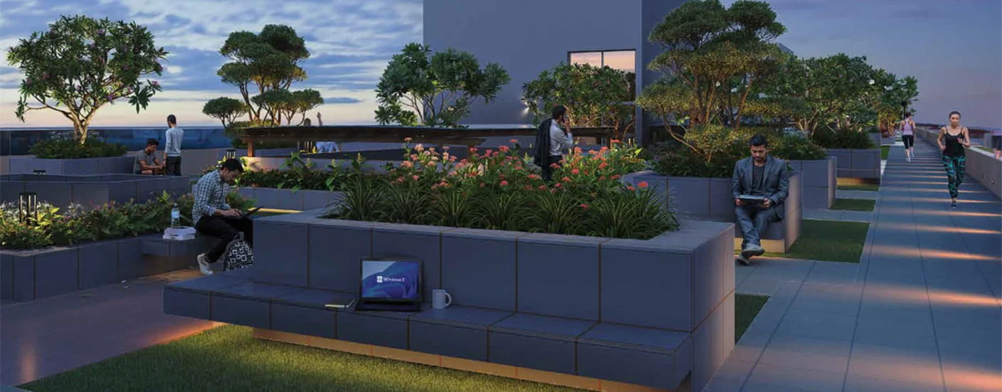 Saheel Itrend Vesta 2.0 Tathawade Rooftop Sitting Area Image